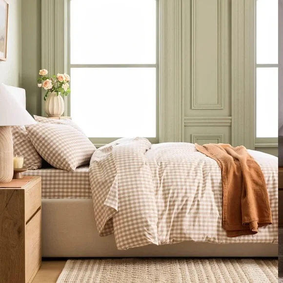 NWOT Quince Gingham Duvet Cover for Queen/Full - Picture 2 of 3